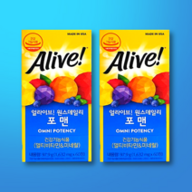네츄럴라이프 얼라이브 원스데일리 포 맨 60정 2박스