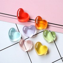 하트 데코파츠 DIY레진아트 슬라임토핑 공예 재료, 6.퍼플