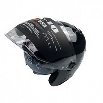 MTM MT-22 오토바이 전기 바이크 RS-10 알에스텐 썬바이저 더블쉴드 스쿠터 오픈페이스 클래식 일반모 하이바 헬멧, M, 화이트