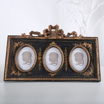 셀럽하우스 앤틱 로즈골드 3칸 사진액자