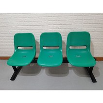 실외 공원벤치 카페 포토존 농구장 대기의자 3인 4인, 3인용 그린
