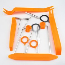 메르세데스-벤츠 호환 A B C E S G M ML GLK CL CLK CLS GL R SL 용 플라스틱 자동차 라디오 패널 오디오 제거 설치 도구 키트 12 개