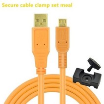 [해외] USB 2.0MICROB 5 핀 케이블 고 가시성 오렌지 카메라 케이블 A7S2 A7S A7R A7M 소형 SLR 온라인 카메라 케이블 3M5M8M, CA-B06-ST-PJ 5m