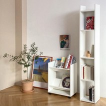 [모노폴리오] 레이 틈새 책장, 에어화이트