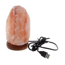 인테리어 감성 무드 소금등 집들이 선물 손으로 조각 된 usb 나무베이스 히말라야 암염 램프 공기 청정기 야간 조명 dropshipping 293 309