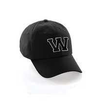 IW Hatgear 커스텀 모자 A to Z 이니셜 글자 클래식 야구 블랙 화이트 야구모자 캡모자