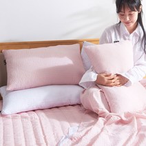 생활공감 시어서커 쿨패드 S-SS_바닥 이불 여름 침대 깔개 패드, 핑크