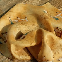 고급 양단 공단 한복 [완계사]순모시식물염여름롱스커트차이나치포한복고풍코튼원단