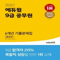에듀윌 행정학 6개년 기출문제집(9급 공무원)(2021):특별부록: 7급 고난도 기출문제