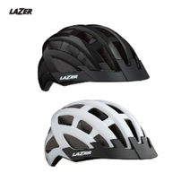 [LAZER] COMPACT 아시안 핏 / 레이저 컴팩트 DLX 자전거 헬멧 / 자전거 전동킥보드 전기자전거 초경량 핼멧 / 학생용 성인용 여성용, 블랙