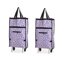 애드라이프 접이식 바구니 카트, 2개, 연보라