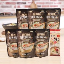 정가네 바지락국 500g x 6팩-칼국수 증정, 6개