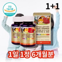 아기 아이 키즈 유아 어린이 초등학생 아동 종합 멀티 비타민 5살 5세 4살 6살 7살 영양제 철분 츄어블, 어린이 츄어블 멀티비타민 90정 x2통