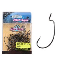 흑인 벌크 대용량 와이드캡 훅 바늘, 4/0 (24개)