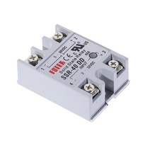 릴레이 모듈 스위치 DC-DC 단상 무 접점 릴레이 SSR-40DD 모듈 40A 입력 전압 3-32V ~ 5-60V 부하, 한개옵션0