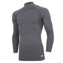 하이골드 베이직 하프넥 컴프레이션 언더셔츠 멜란지