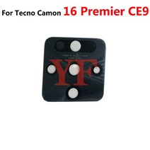 Tecno Camon 19 15 16 Air Pro S 16S 프리미어 CI6n CD6 CD7 CD8 CE7 CE9 후면 카메라 글라스 렌즈 커버 접착 스티커 포함, [01]  16 Premier CE9