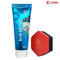 어바웃크리닝 자동차 유막제거제 얼룩제거 물때제거 전용스폰지 포함, 2개, 100g