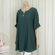 빅사이즈엄마옷 소매주름 블라우스 중년여성큰옷 99-140