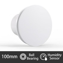 배기 팬 펜 습도 센서 타이머가있는 230v 100mm 욕실 샤워 추출기 환기, lfww-09xh, 220-240v 50hz