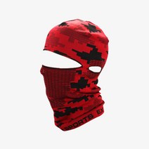 두건형 김서림방지 바라클라바 오토바이 복면, 디지털, 빨강색