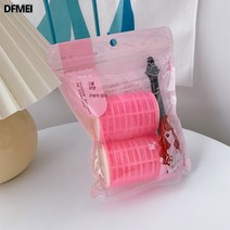 매직신기 자가 접착 고정 에어 앞머리 롤 슬로우 볼륨 앞머리 셋팅 클립 매직기 라지 사이즈, 더블레이어로즈레드대형2팩, 하나