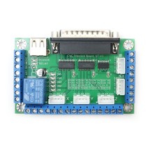 !! MACH3 5 축 CNC 스테퍼 모터 컨트롤러 보드 브레이크 아웃 인터페이스 + usb 케이블 1 개, 한개옵션0