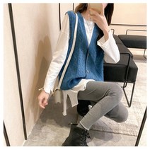 채윤러브 chaeyoon love 여성 캐주얼 루즈핏 조끼
