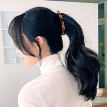 [바보사랑] 셀룰 마블 바나나 자동 머리핀 데일리 심플 헤어핀