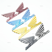 혼다 PCX 벤리 슈퍼커브 엠블럼 프론트 사이드 날개스티커 슈퍼커브튜닝 2개 세트, 블루