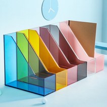 ANYOU 아크릴 파일꽂이 서류정리함 07Q 1p, 핑크