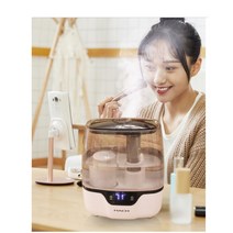 대용량 사무실 불멍 가습기 대형 가정용 영업용 산업용 온열 분무 가열식 눈꽃 무드등, 단품
