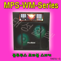 [태성일렉]MPS-82WM/MPS-102WM/MPS-120WM 블루투스 올인원 이동식노래방 케이스, MPS-102WM