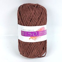 [뜨개마루]﻿ 미소실 MISO 가볍고 뜨기편한 아바카 삼베 면 혼방실, 715 진코코아