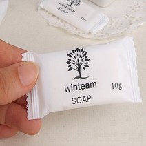 일회용 미니비누 10g 업소용 여행용 일회용비누 호텔 사우나 비누 개별포장 대용량 세수비누, 100개