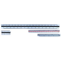 (우찌다) 삼각스케일자 10cm 15cm 30cm 삼각 스케일 제도 (옵션선택), (02) 15cm