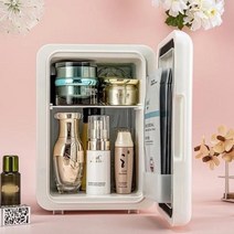 뷰티케어 6L 미니 소형 냉장고 화장품 냉장 기숙사 110V 뷰티 자동차, 02 For home car white