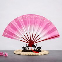 중국 전통 꽃 부채 댄스 팬 다채로운 29*51cm 성인 핸드 방수 이브테일 a 메인 Abanicos Para Boda De Mano, 한개옵션1, 16 A16