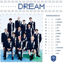[일본직구] Seventeen 세븐틴 일본 앨범 CD+특전(스폐셜 포토 카드)+리릭북8P+포카 [ DREAM ], 상품선택