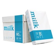 한국제지 밀크 복사용지A4(80g 500매x5권), 단품