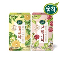 순작 산딸기차/청귤차 20T+20T, 단품, 선택:1. 순작 청귤차 20T+20T