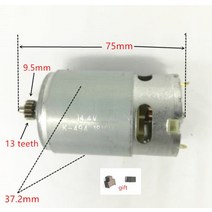 드릴 액세서리 세트 마이크로 레이져 미니 핸드 13 치아 모터 10.8V 12V 14.4V 18V RS-550VC 보쉬 마키타 히타치 힐티 료비 무선 교체, 14.4V 13개