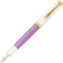 펠리컨 만년필 F 세자 바이올렛 화이트 슈베레인 M600 흡입식 한정 정규 수입품