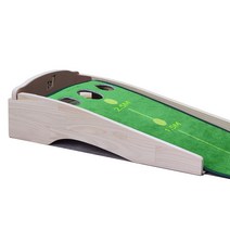 THR 편백나무 골프퍼팅연습기 퍼팅매트 무소음리턴 329 그린