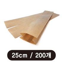 25cm 츄러스 봉투 200개 제과봉투 [코리아타임스퀘어]