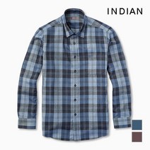 [브루노바피(남성)] [INDIAN] 빅 오버 톤온톤 체크 셔츠_MITNLTW9401