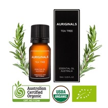 호주 오리지날스 유기농 티트리 에센셜 아로마 페이스 오일, 3개, 10ml
