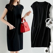 시원한 소재 여성 여름 데일리 데이트 패션 쿨 원피스 하객 카라 레이시 니트 롱 브이넥 결혼식