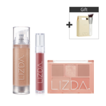 리즈다 선물세트 리즈다 파데&팔레트(5구)&틴트 set, 01 누드 뮬리, 21호+04 딥 플럼 톡