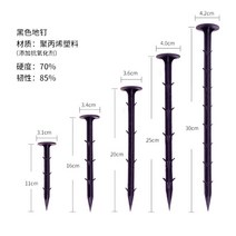 멀칭핀 제초매트 철사 못형 고정 핀, 원재료 그린 20cmx100개